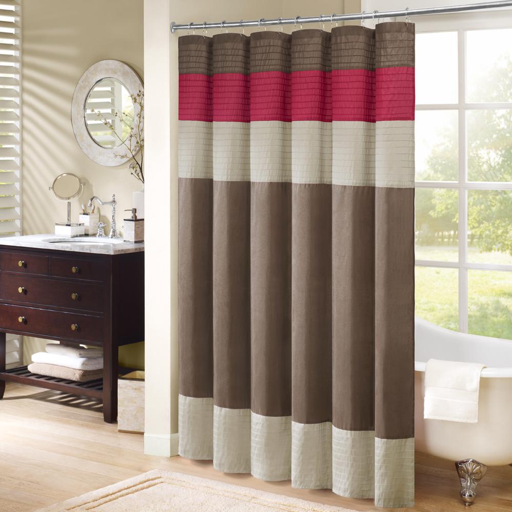 Faux Silk Shower Curtain. Picture 4