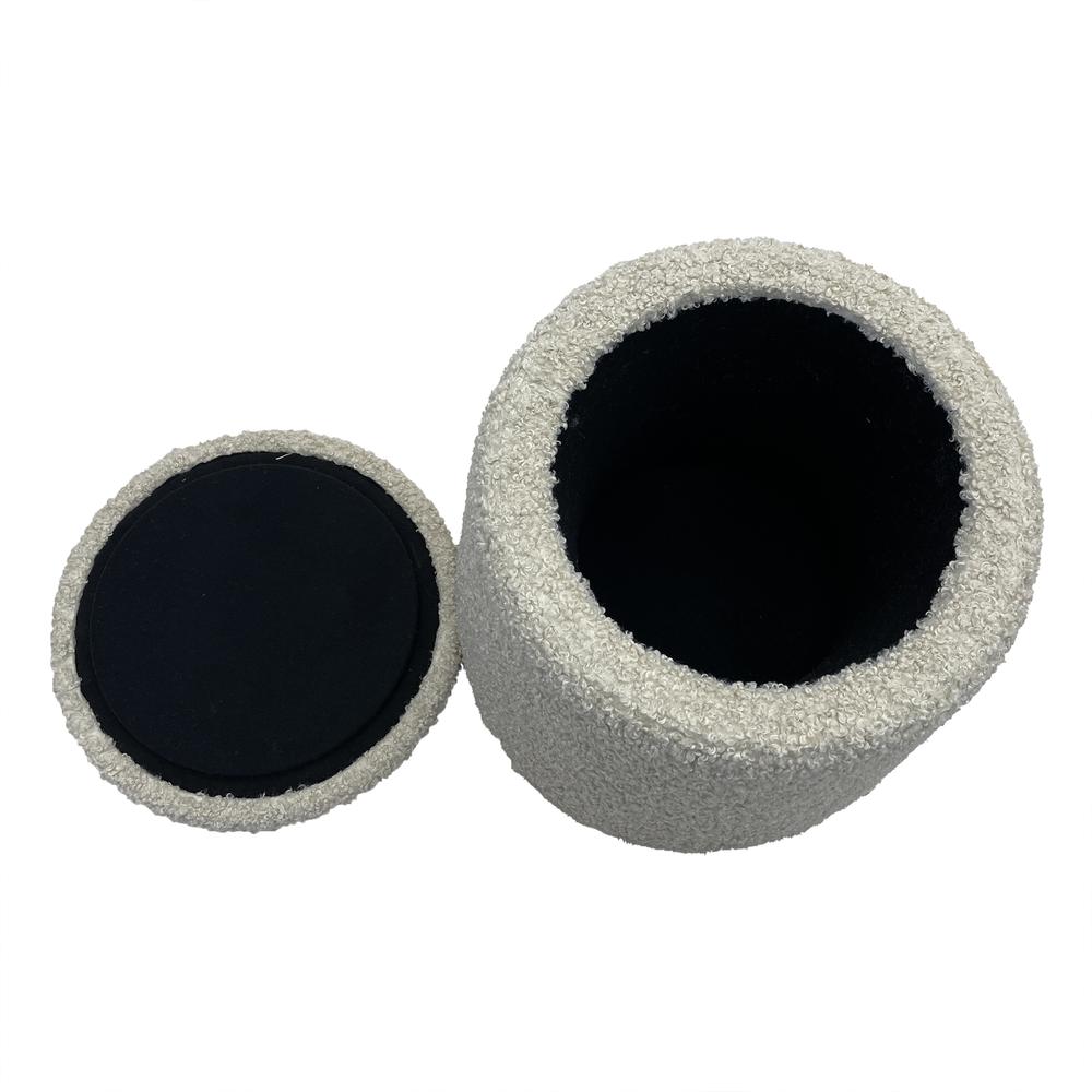 Round Storage Ottoman. Picture 5