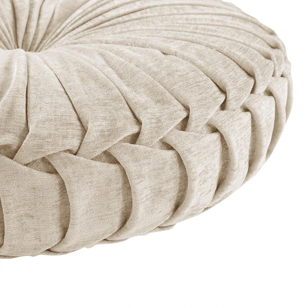 Poly Chenille Round Floor Pillow Cushion. Picture 5
