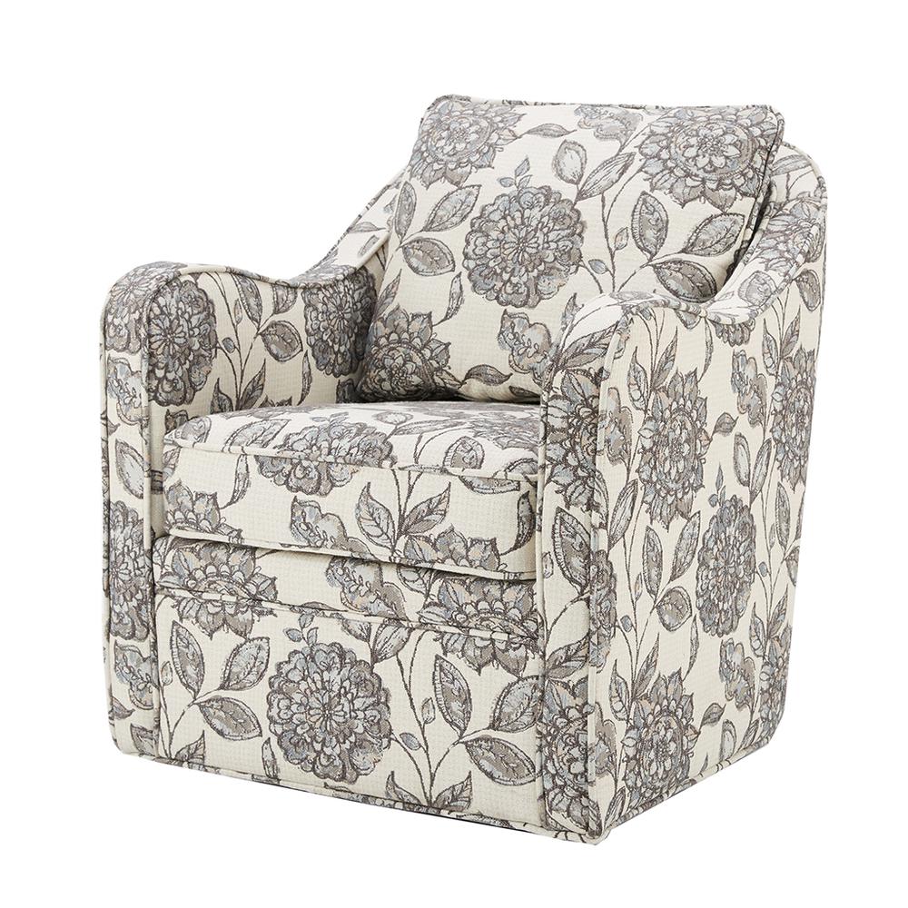 Wide Seat Swivel Arm Chair. Picture 2