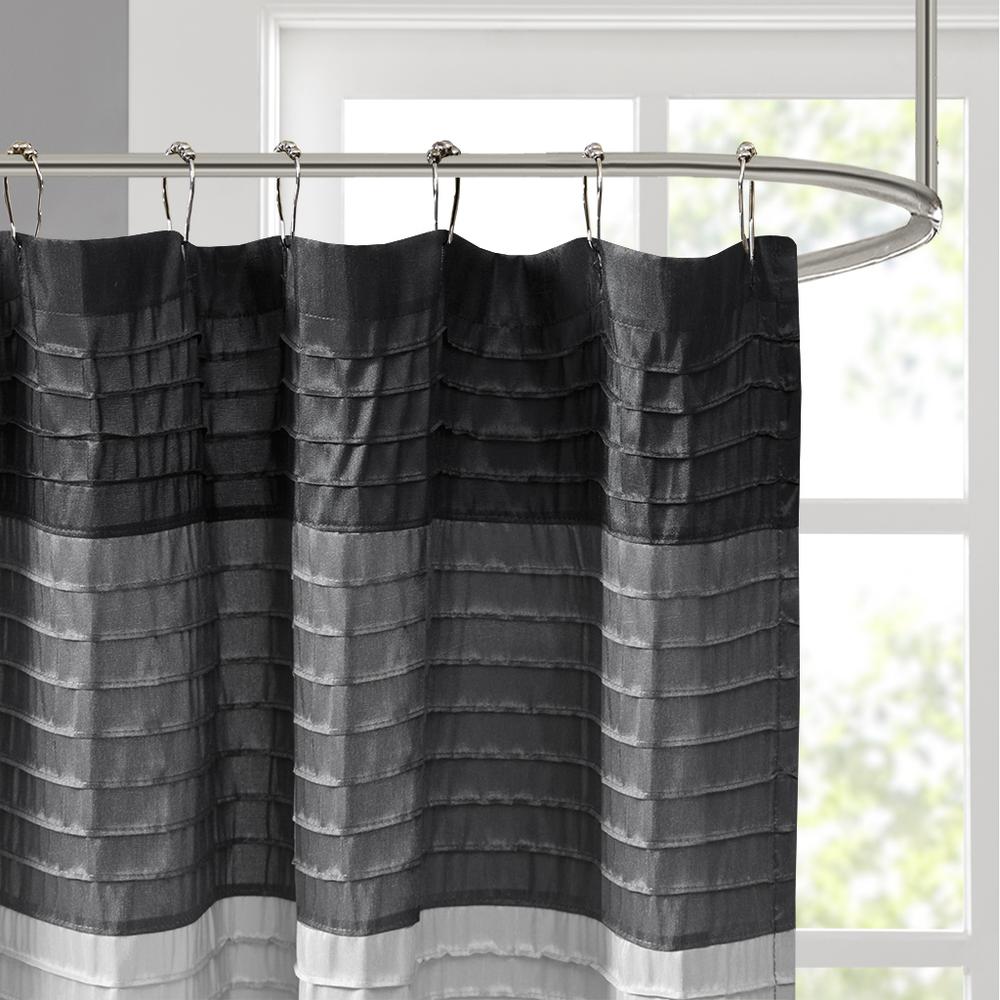 Faux Silk Shower Curtain. Picture 2