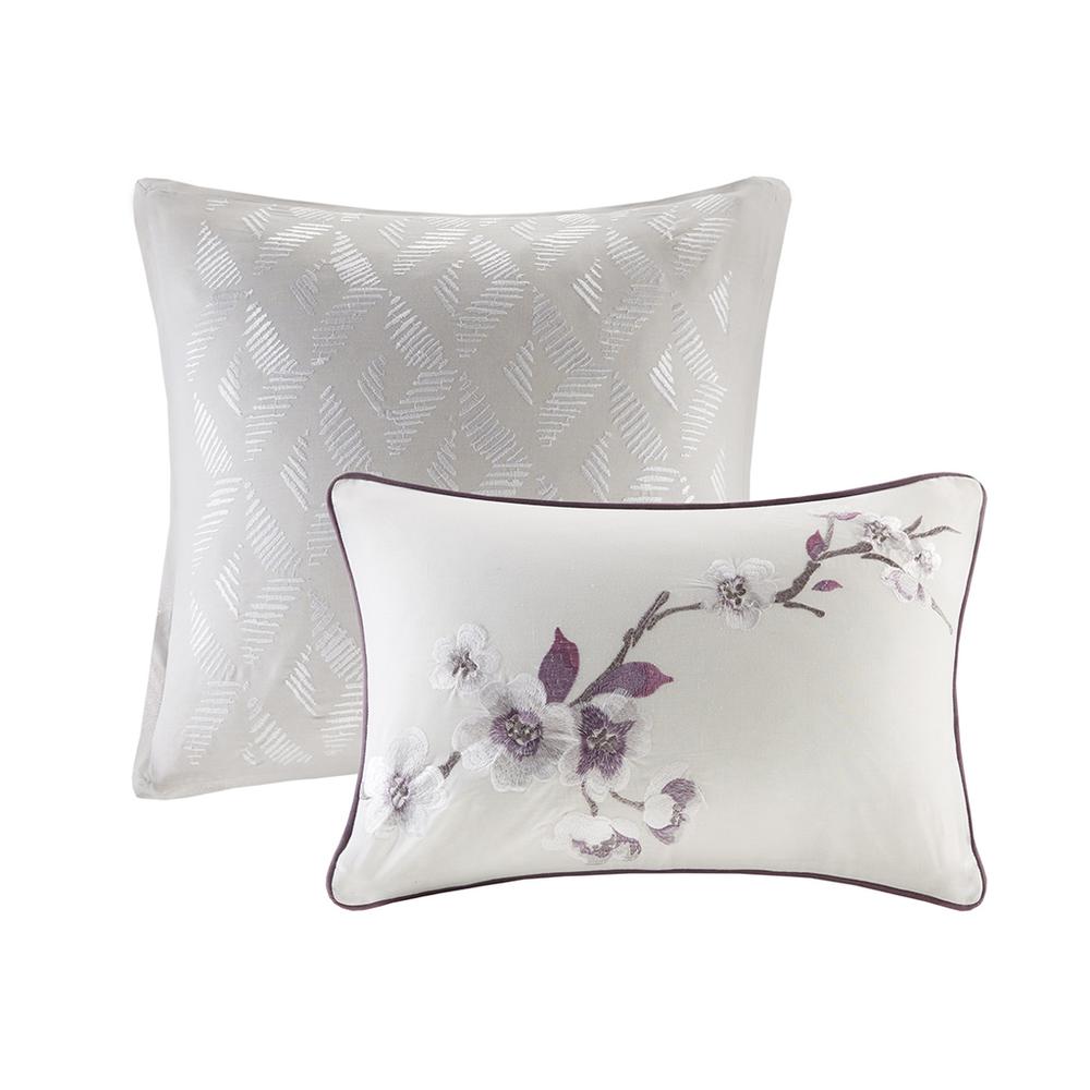 Purple Floral 8 Piece Comforter Set, Belen Kox. Picture 1