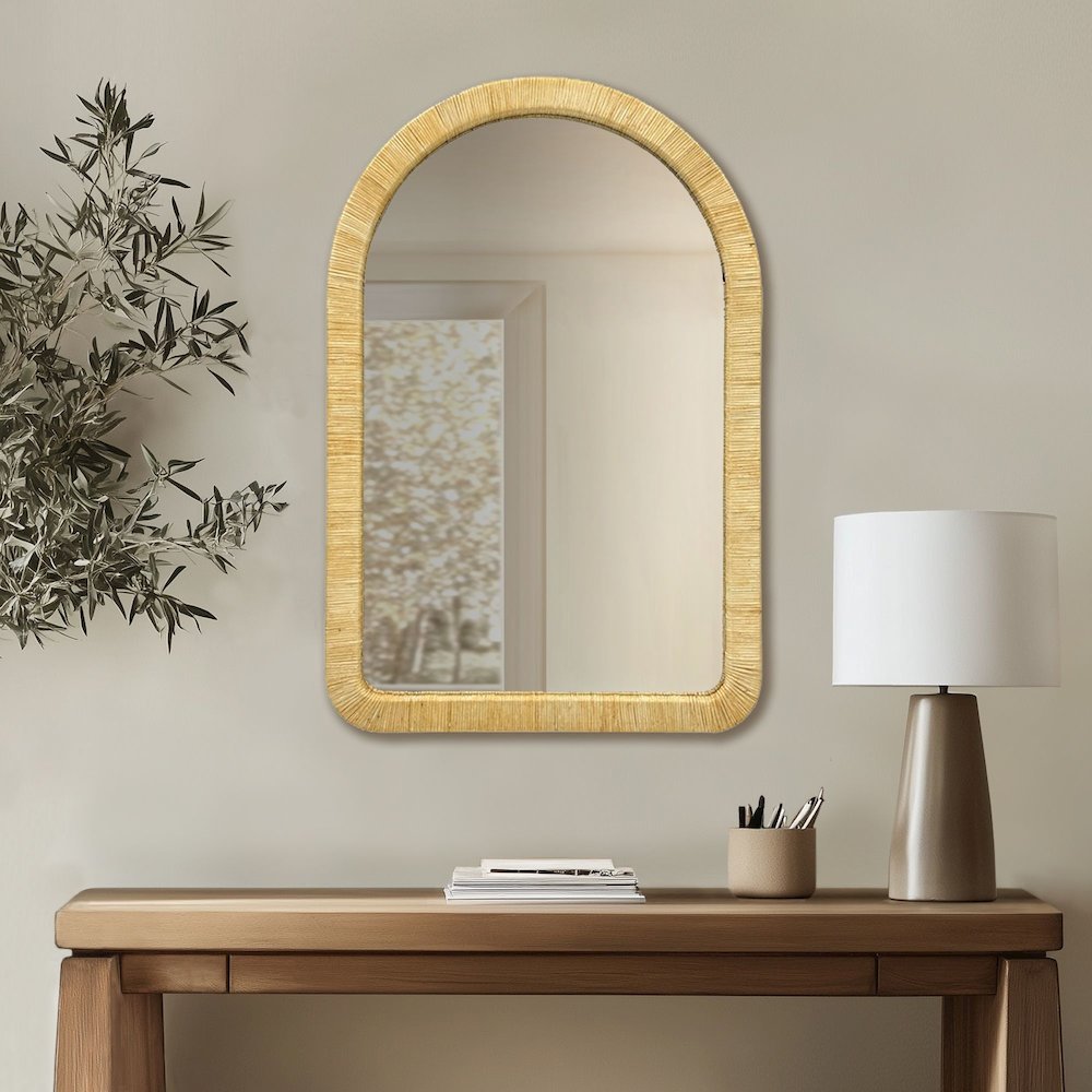 Nova Natural Rattan Wall Mirror. Picture 2