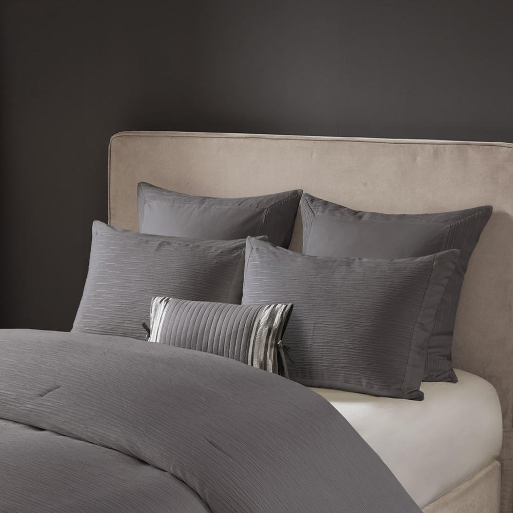 Cotton Blend Yarn Dyed 3 Piece Comforter Set. Picture 3
