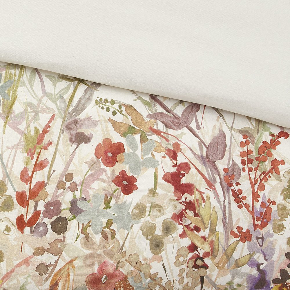 7 Piece Cotton Printed Comforter Set. Picture 2