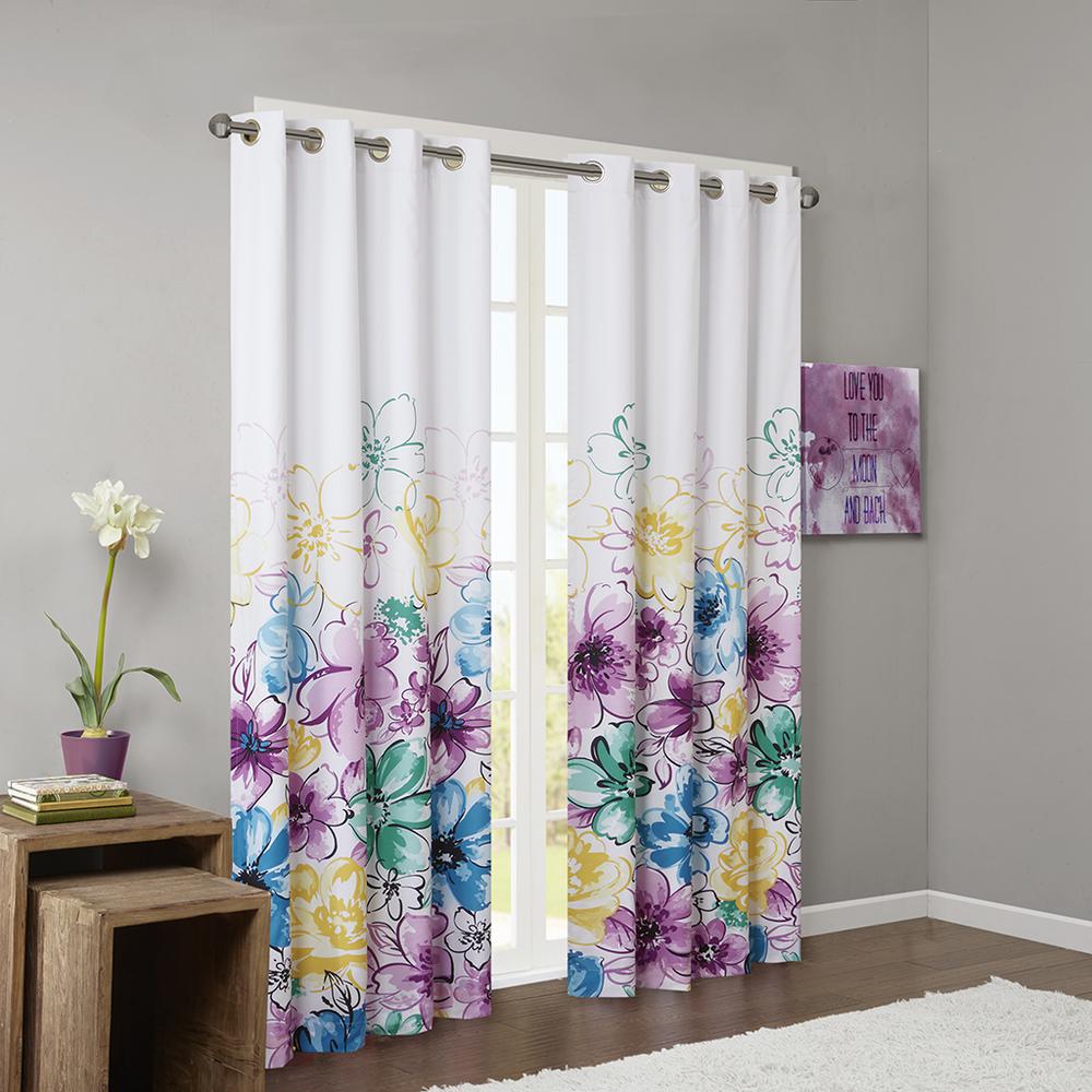 Printed Total Blackout Curtain Panel. Picture 3