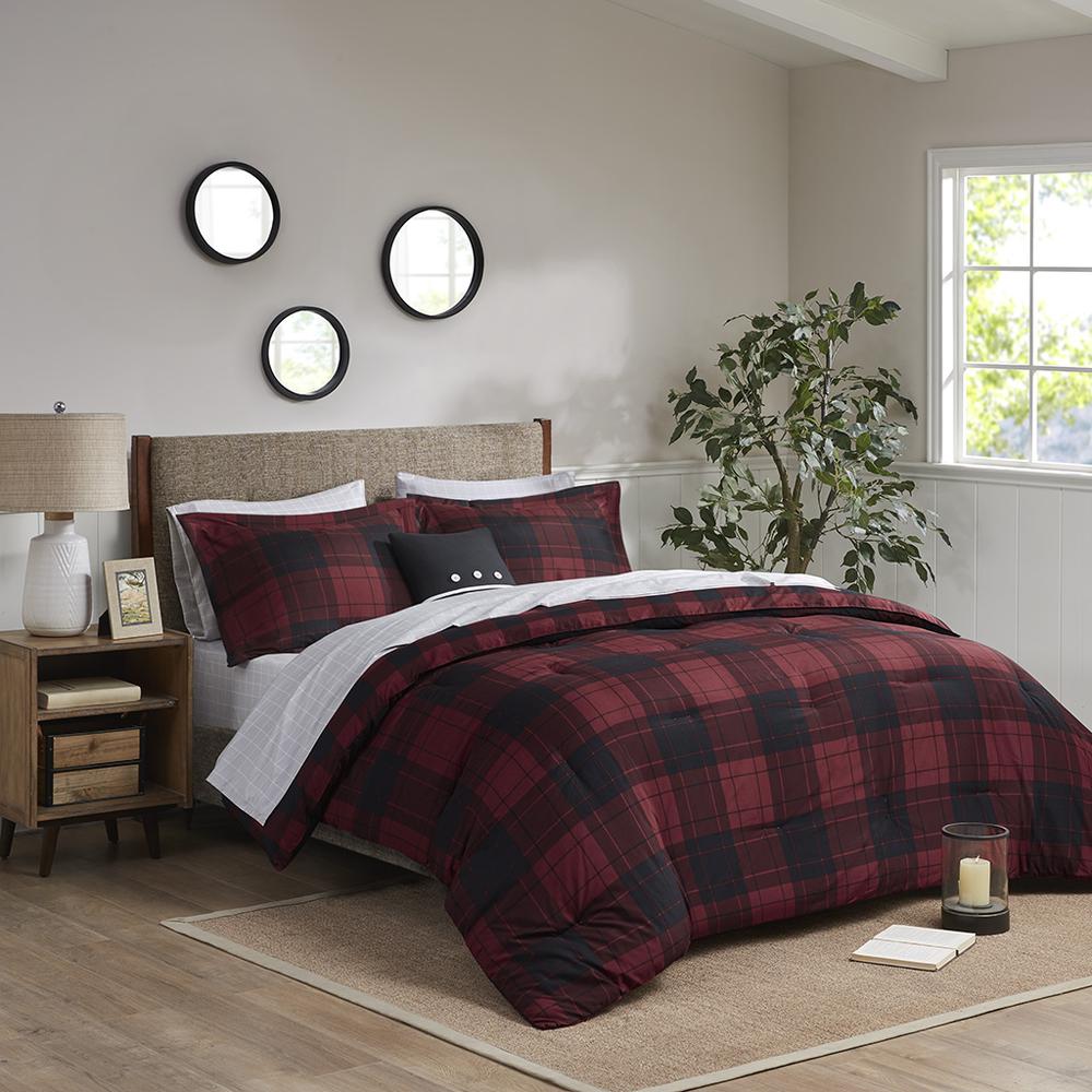 6 Piece Reversible Comforter Set with Bed Sheets. Picture 4