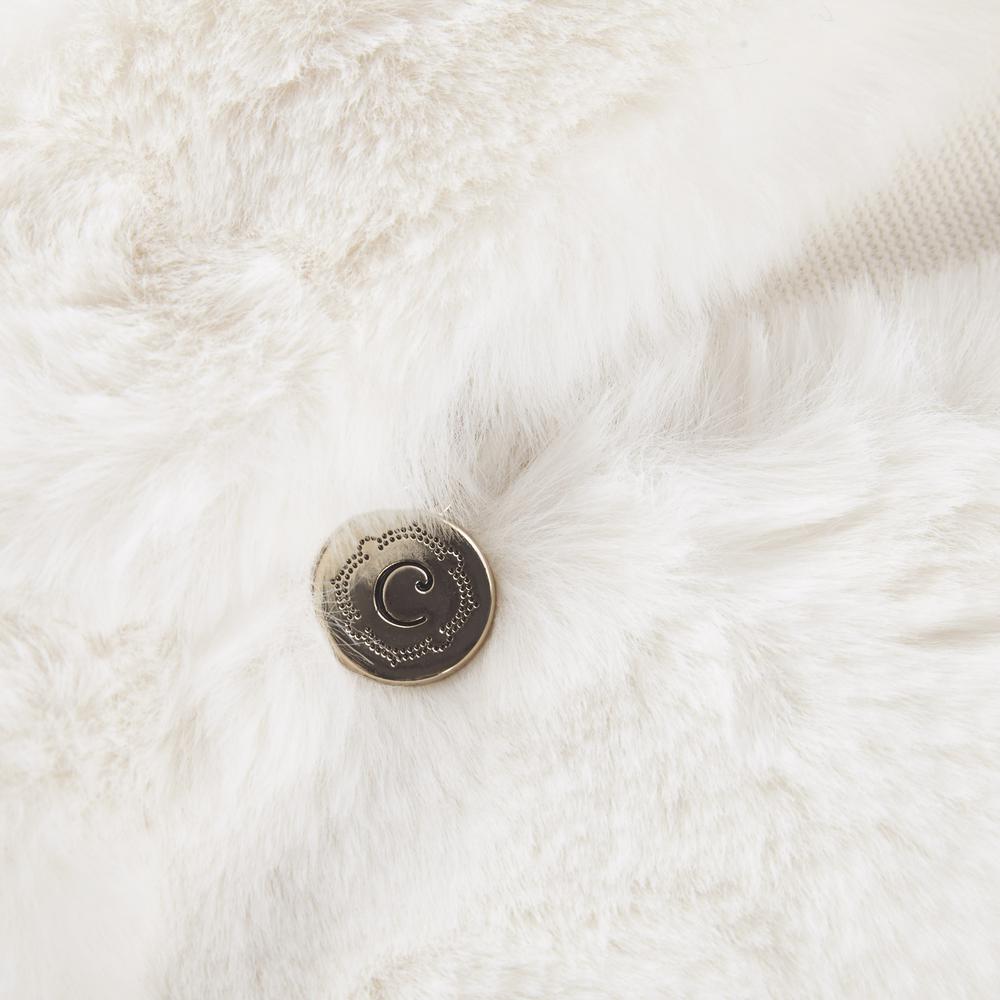 Solid Faux Fur Square Decor Pillow. Picture 1