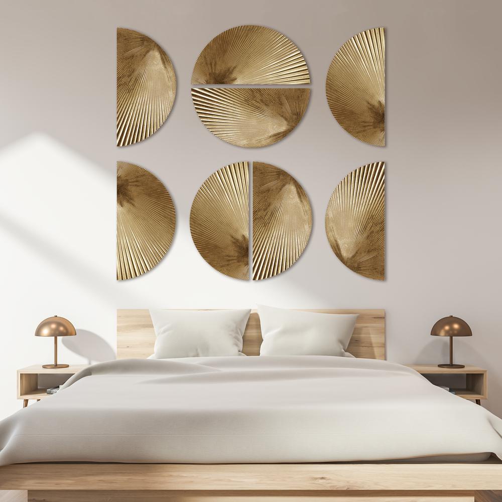 Half-moon 2-piece Metal Wall Decor Set. Picture 3