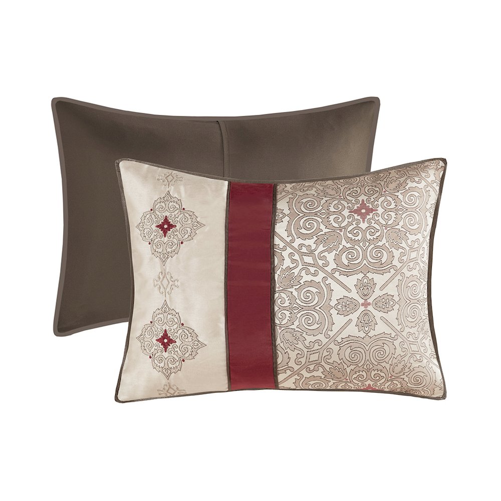 7 Piece Jacquard Comforter Set with Throw Pillows. Picture 2