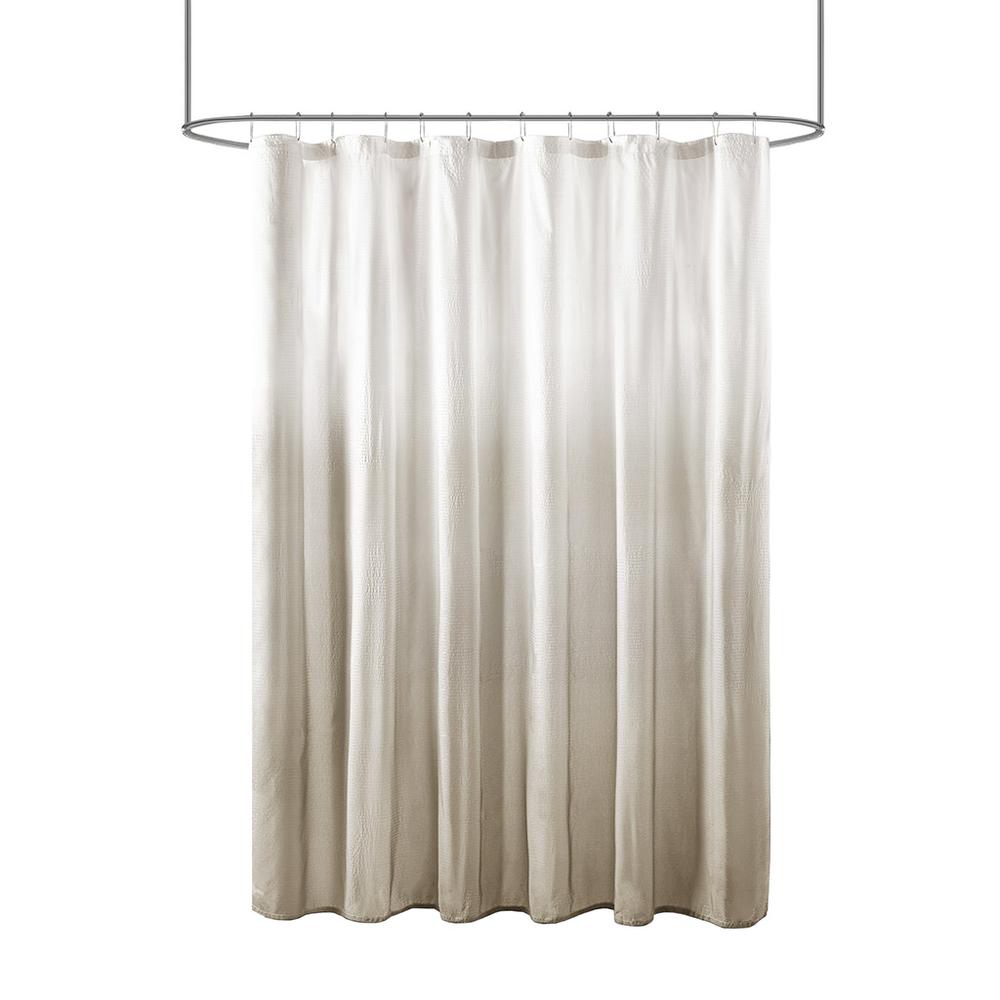 Ombre Printed Seersucker Shower Curtain. Picture 3