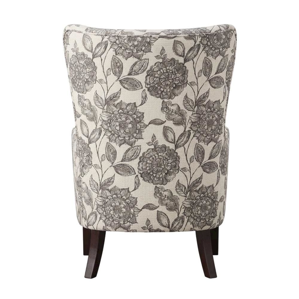 Winged Swoop Accent Armchair with Elegant Design and Comfortable Frame. Picture 3