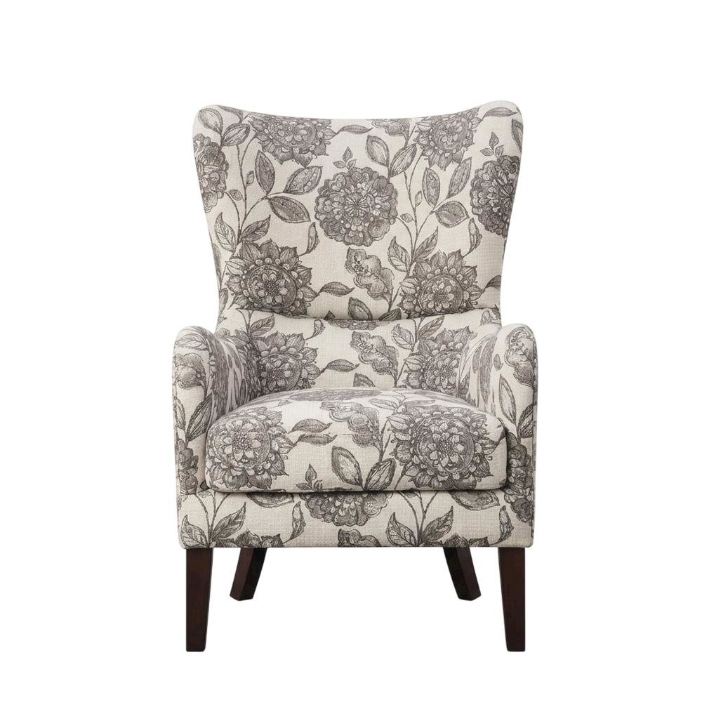 Winged Swoop Accent Armchair with Elegant Design and Comfortable Frame. Picture 2