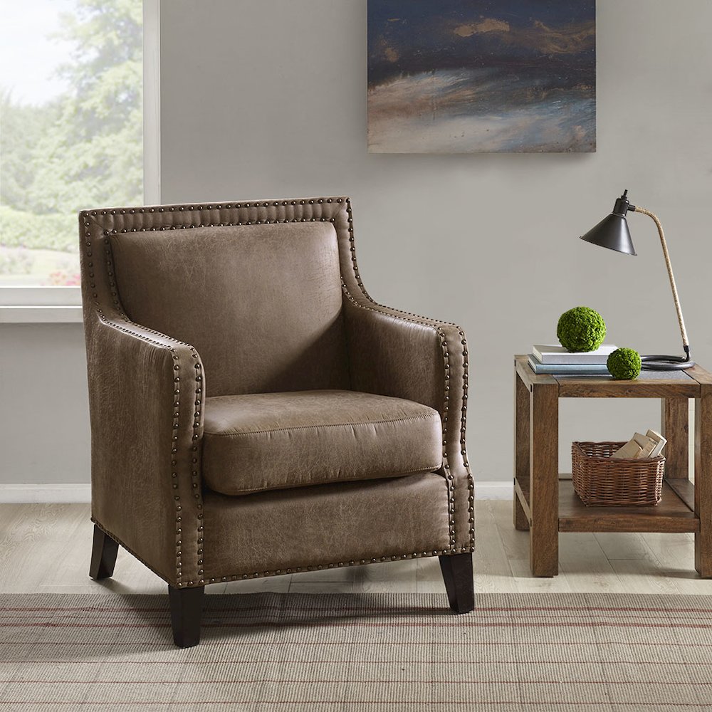 Shasta Accent Chair, Brown color. Picture 1