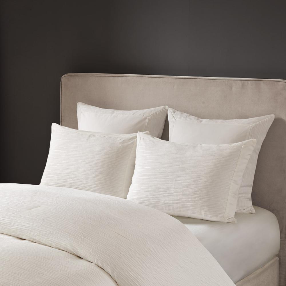 Cotton Blend Yarn Dyed 3 Piece Comforter Set. Picture 2