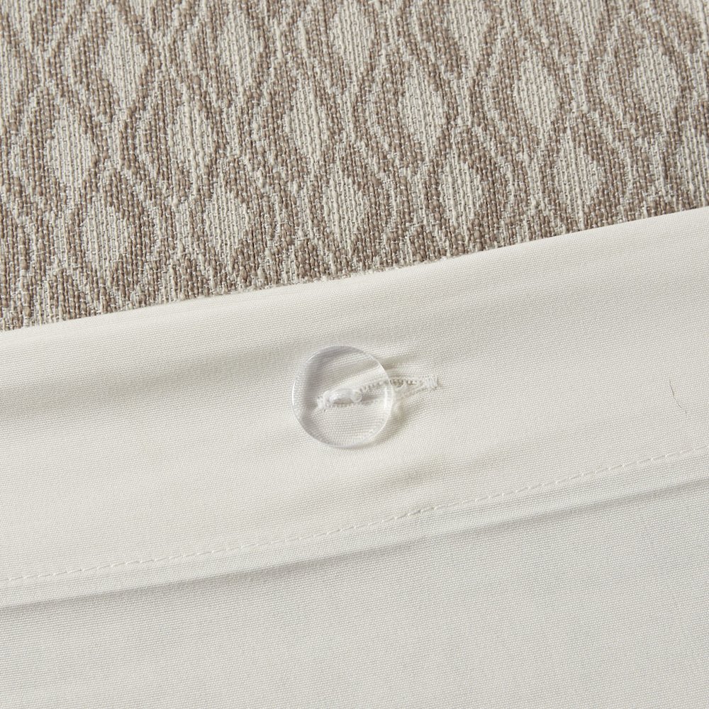 8 Piece Geometric Oversized Jacquard Comforter Set. Picture 1