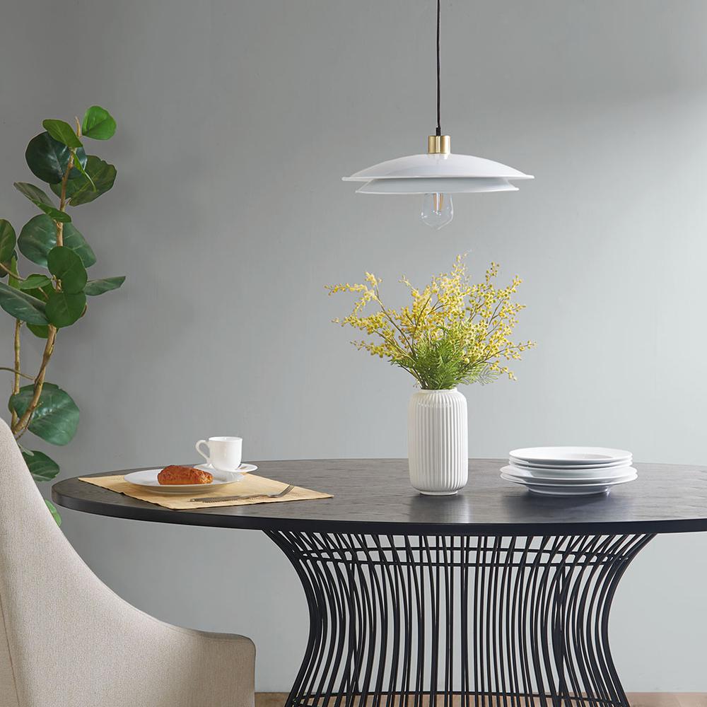 2-Tier Layered Shade Pendant. Picture 4