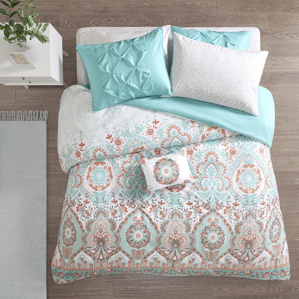 Boho Comforter Set with Bed Sheets. Picture 1