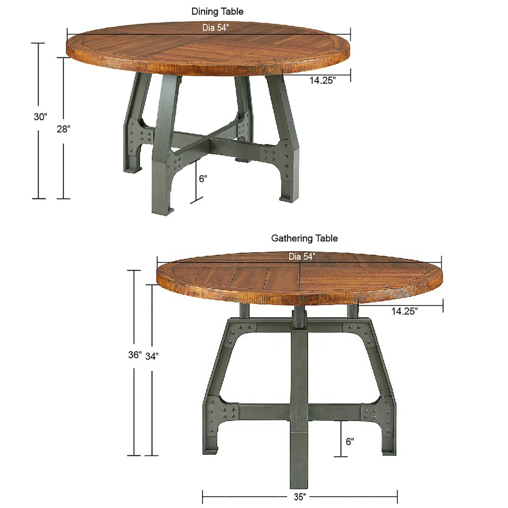 Round Dining/Gathering Table. Picture 3