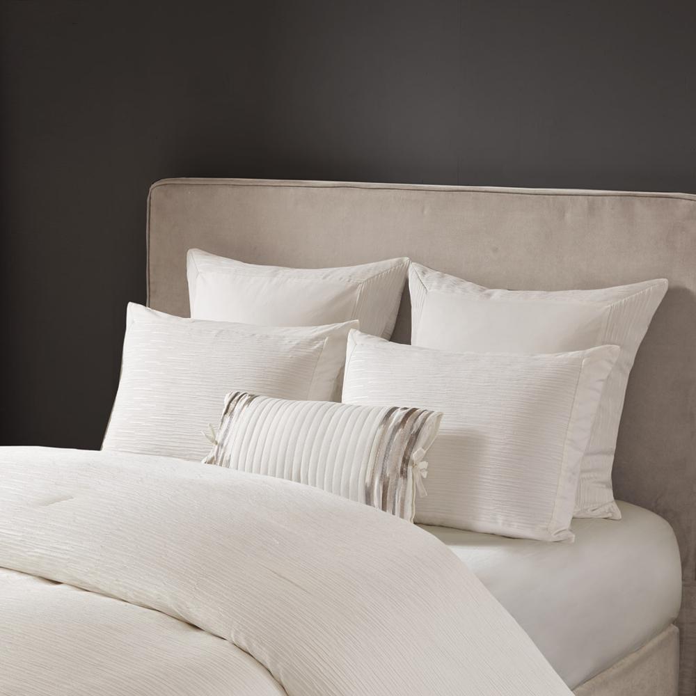 Cotton Blend Yarn Dyed 3 Piece Comforter Set. Picture 5