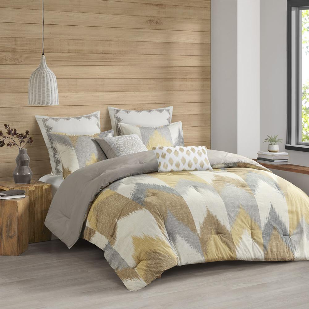 Alpine 3 Piece Comforter Mini Set, Yellow color. Picture 4