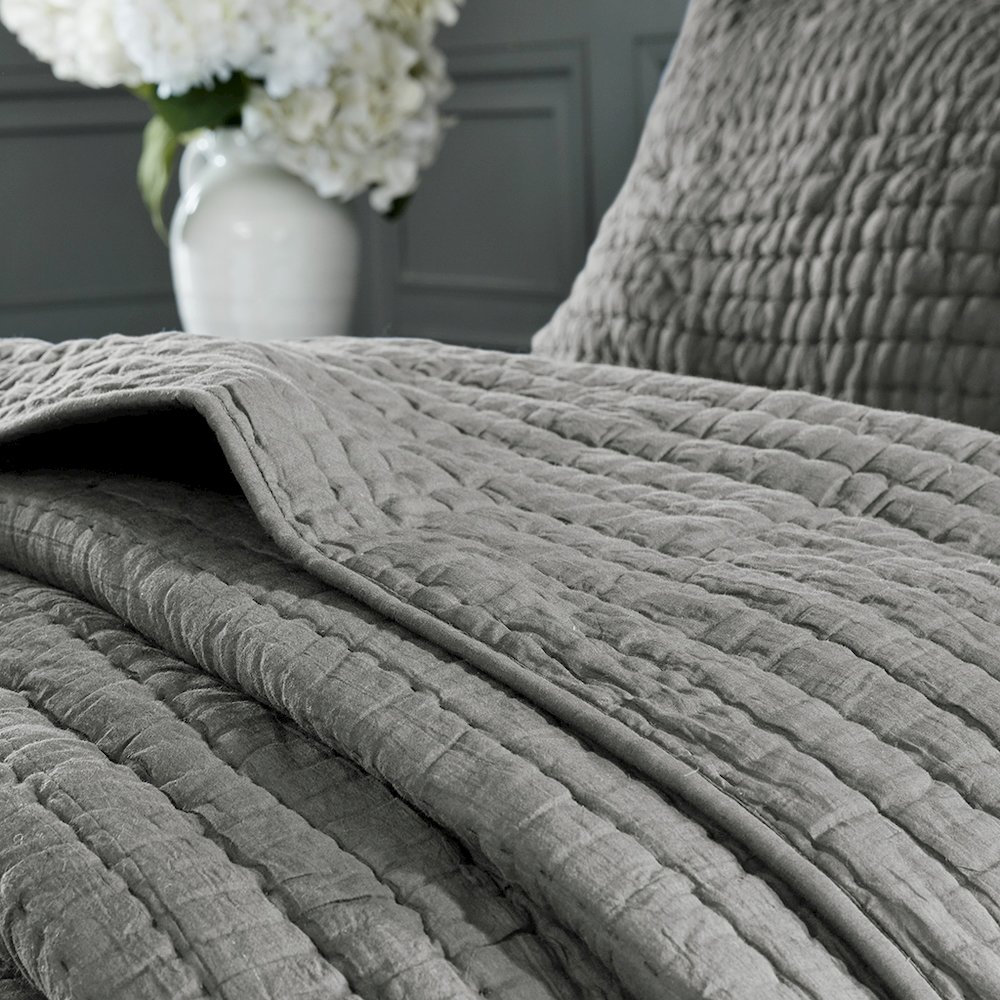 3 Piece Hand Quilted Cotton Quilt Set. Picture 3