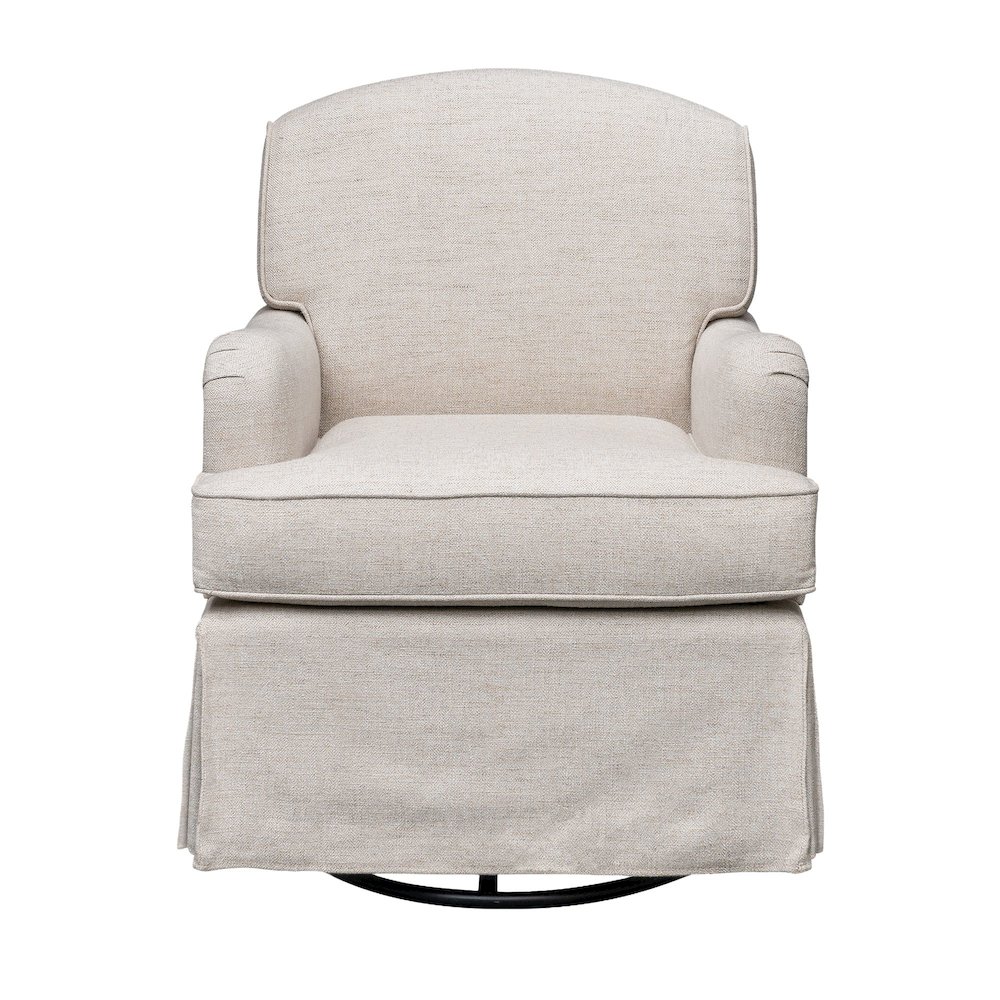 Melody Swivel Glider Skirted ArmChair. Picture 2