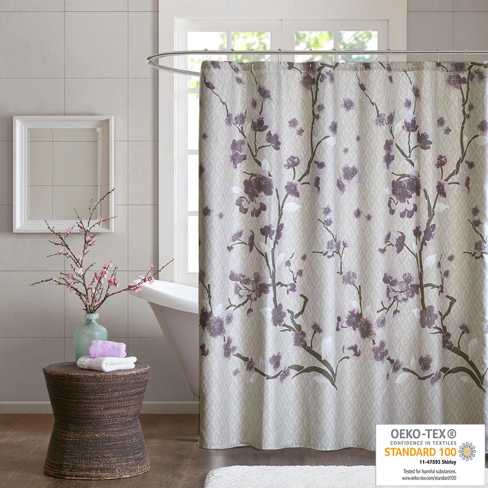 Cotton Shower Curtain. Picture 1