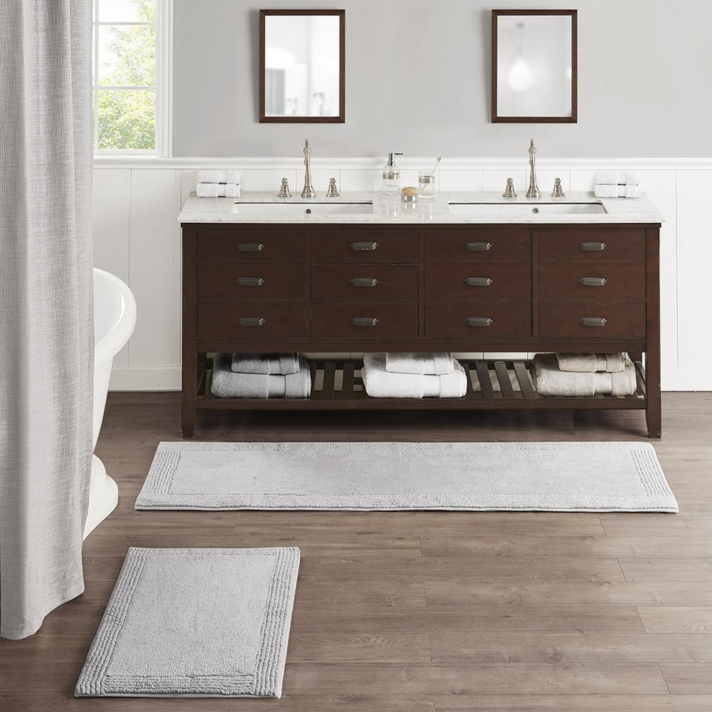 100% Cotton Tufted 3000GSM Reversible Bath Rug. Picture 3