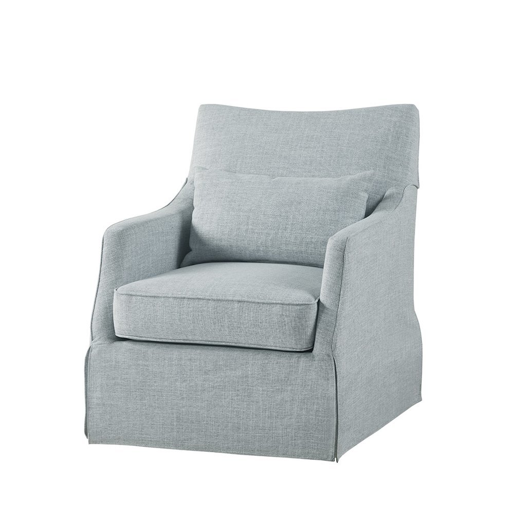 Skirted Swivel Chair. Picture 1