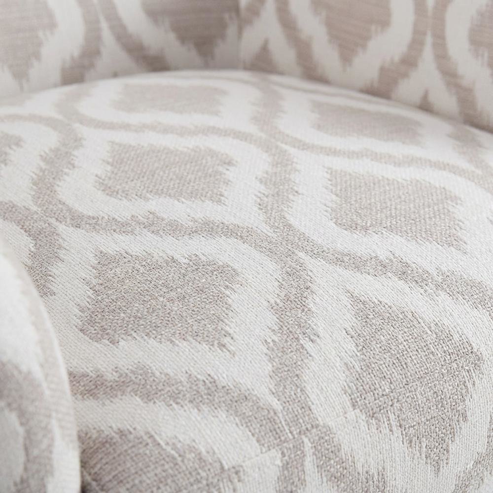 Grey Wingback Accent Chair with Arianna Pattern and Comfortable Design. Picture 5