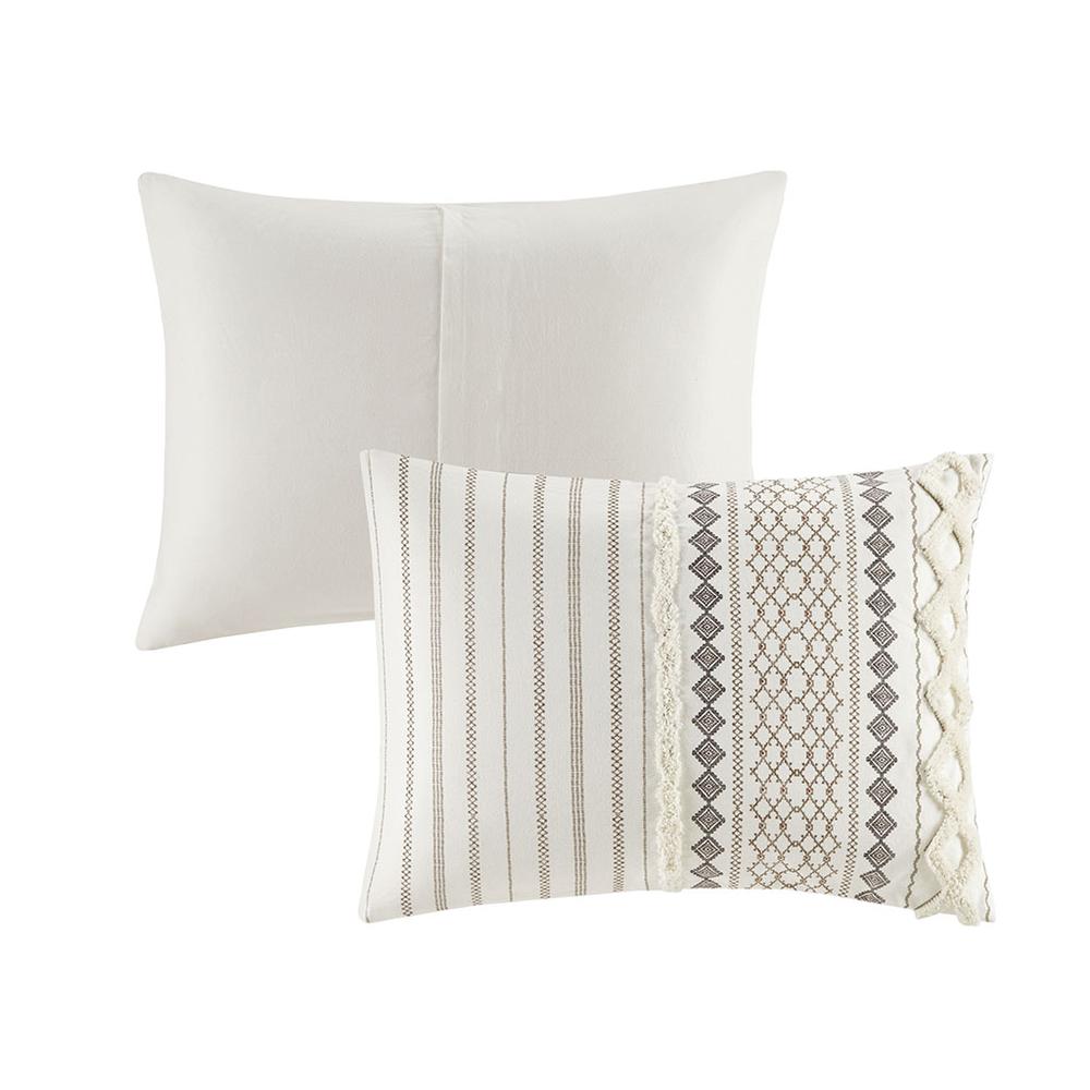 Charming Ivory Aztec Print Cotton Comforter Set, Belen Kox. Picture 2
