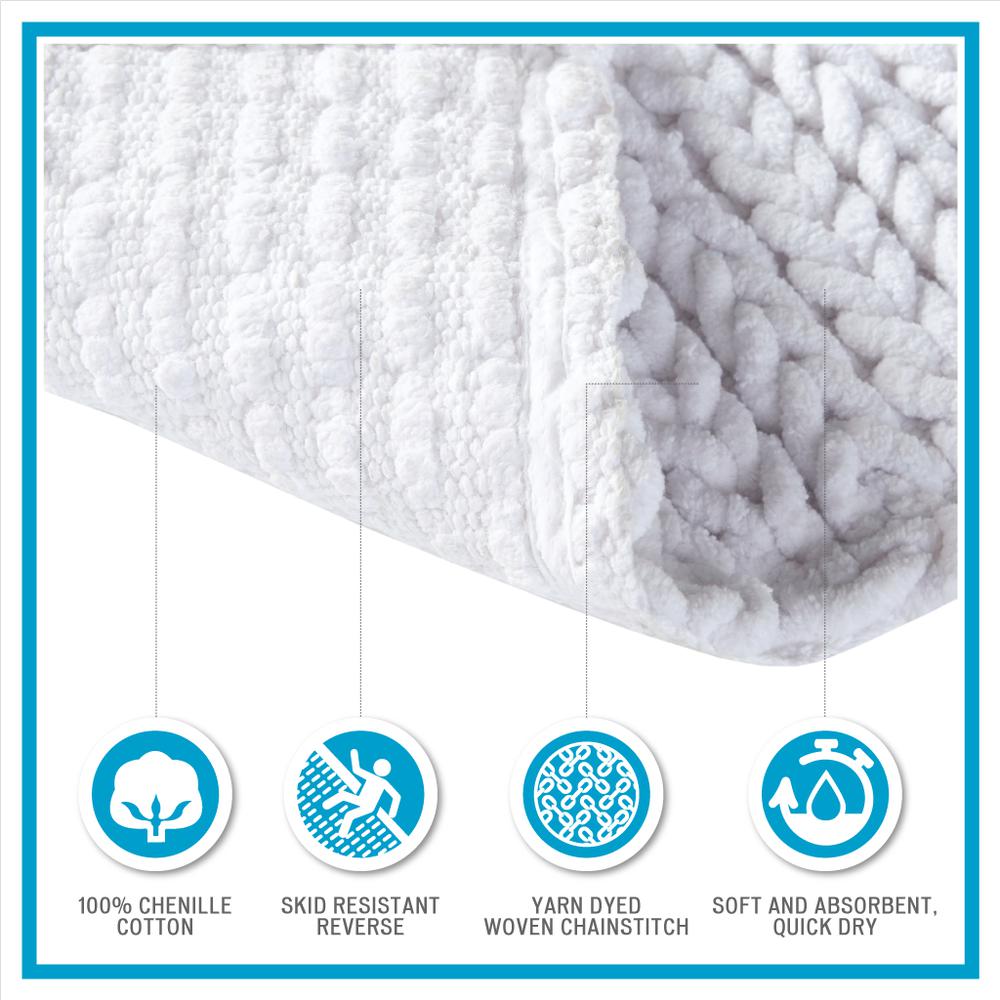 Chenille Chain Stitch Bath Rug, Belen Kox. Picture 6