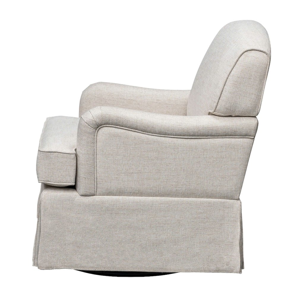 Melody Swivel Glider Skirted ArmChair. Picture 4