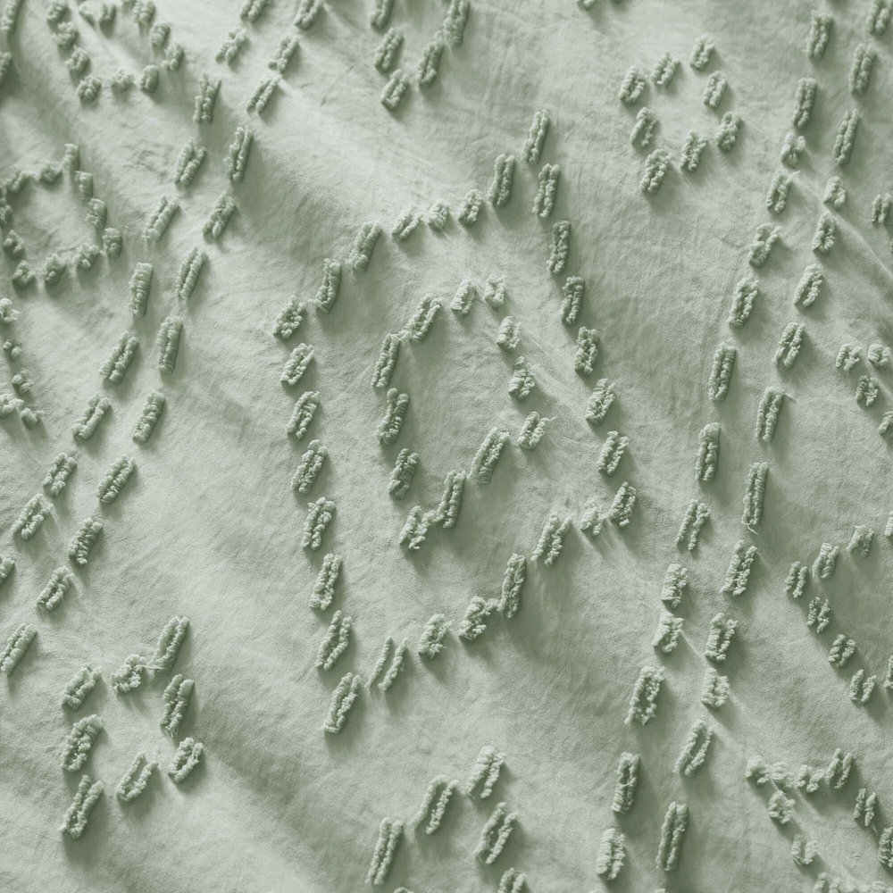 Gigi Comforter Mini Set, Sage Green color. Picture 5