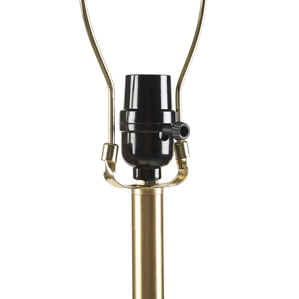 Verla Tapered Faux Wood Dimmable Floor Lamp. Picture 4