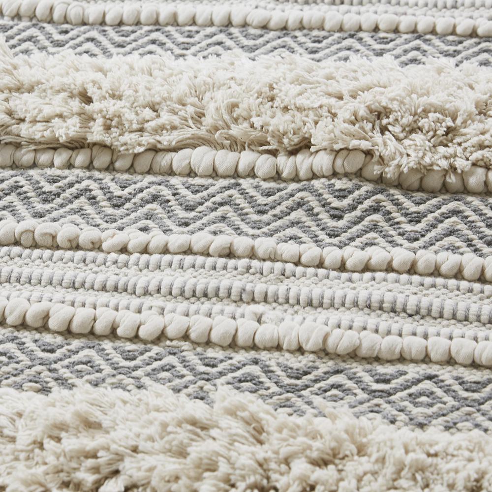 Woven Texture Stripe Bath Rug. Picture 2