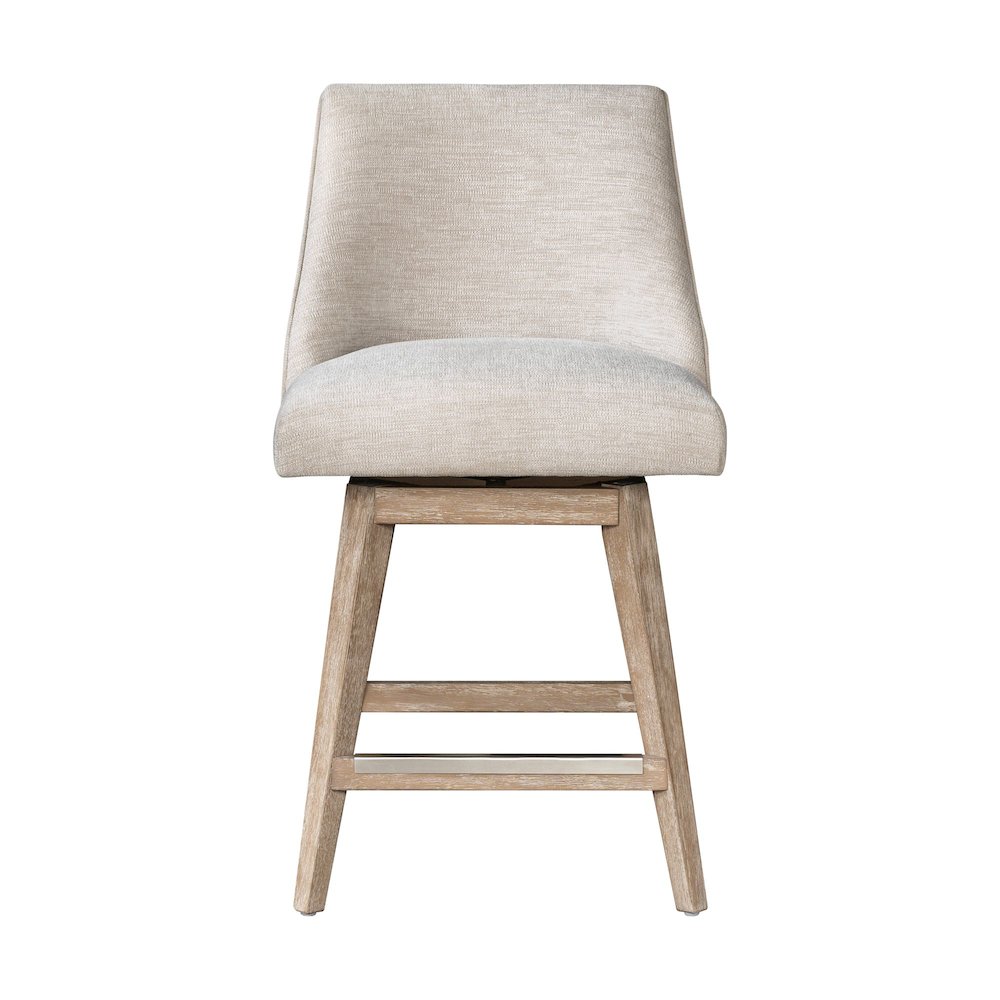 Winfield Swivel Counter Stool, Grey color. Picture 1