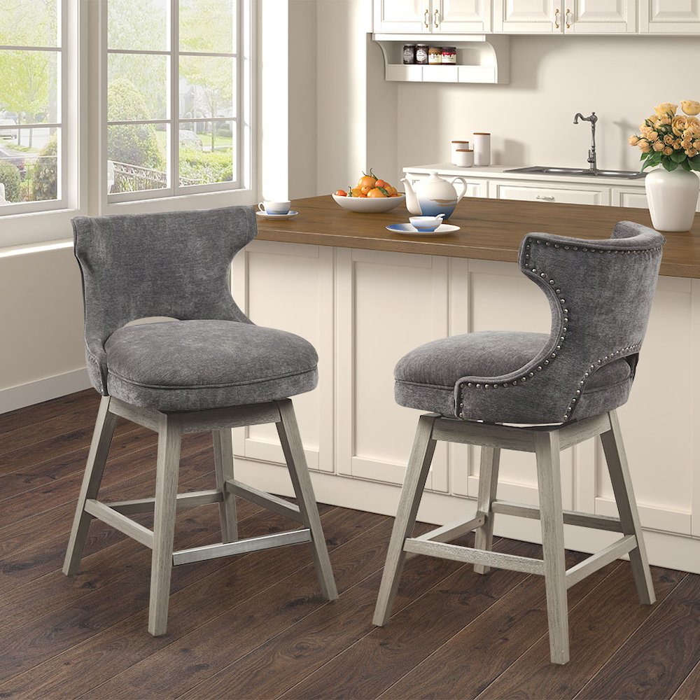 25.75" Swivel Counter Stool. Picture 1