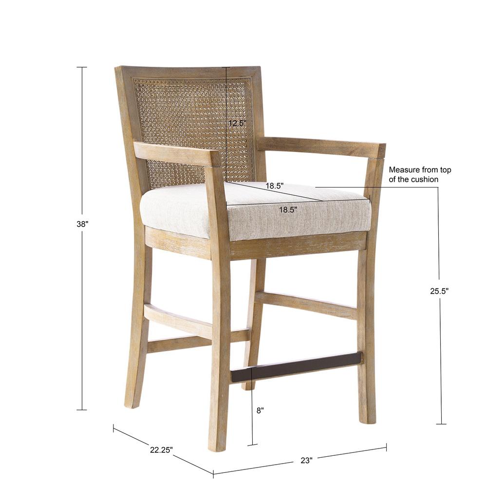 Cane Back Counter Stool. Picture 2