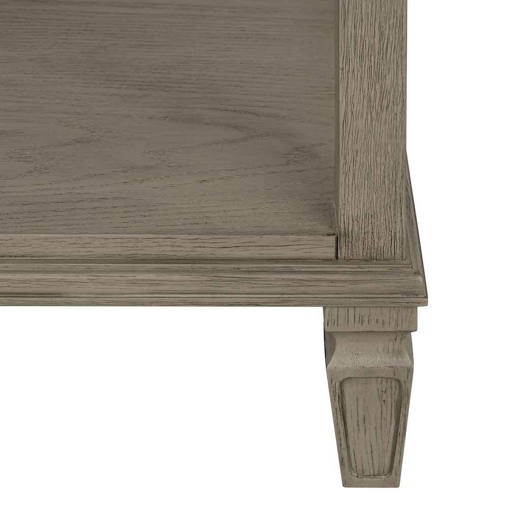 Victoria Bedside Table, Reclaimed Grey color. Picture 5
