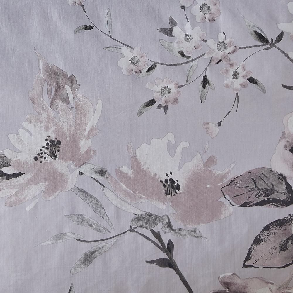 Floral Printed Cotton Shower Curtain. Picture 3