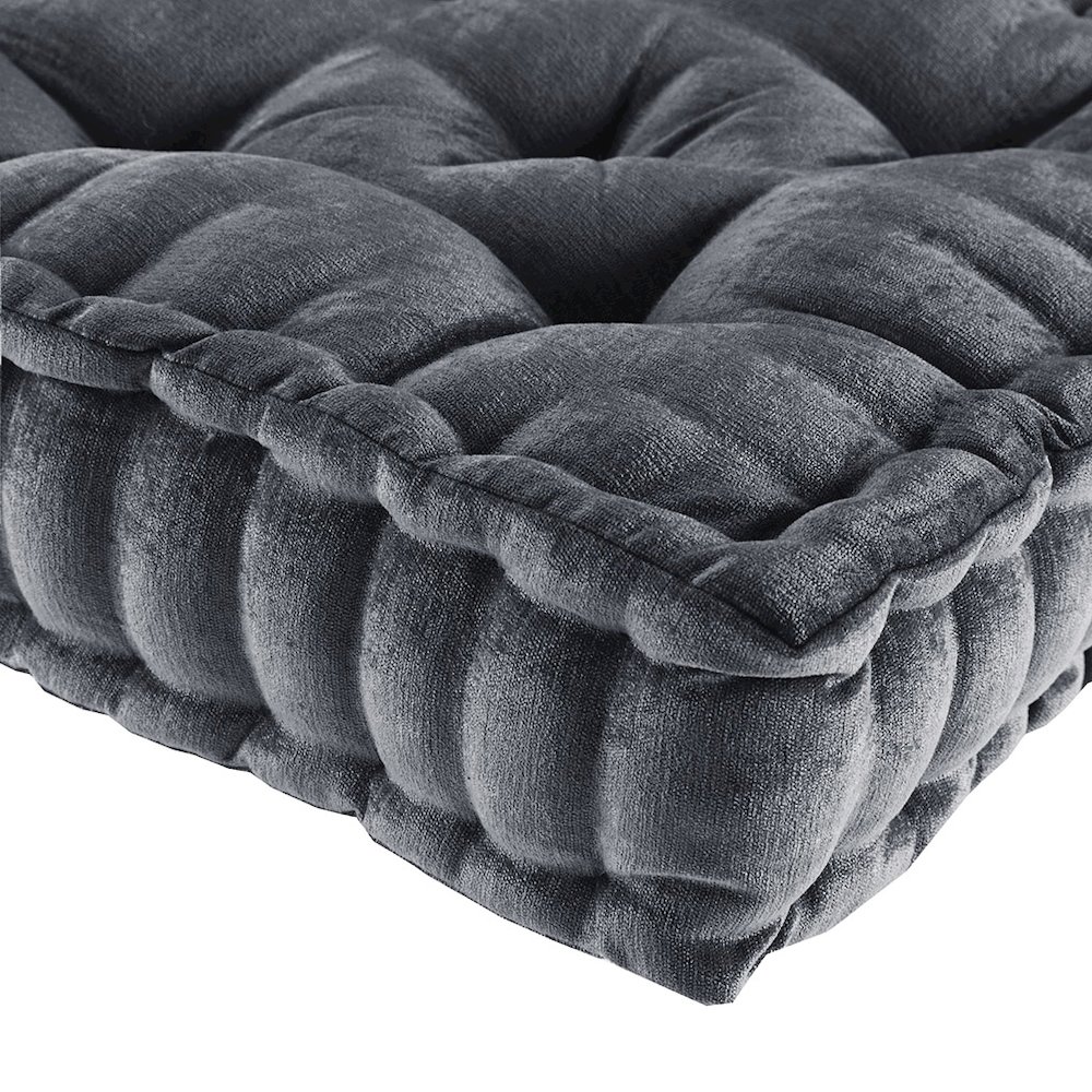 Poly Chenille Square Floor Pillow Cushion. Picture 3