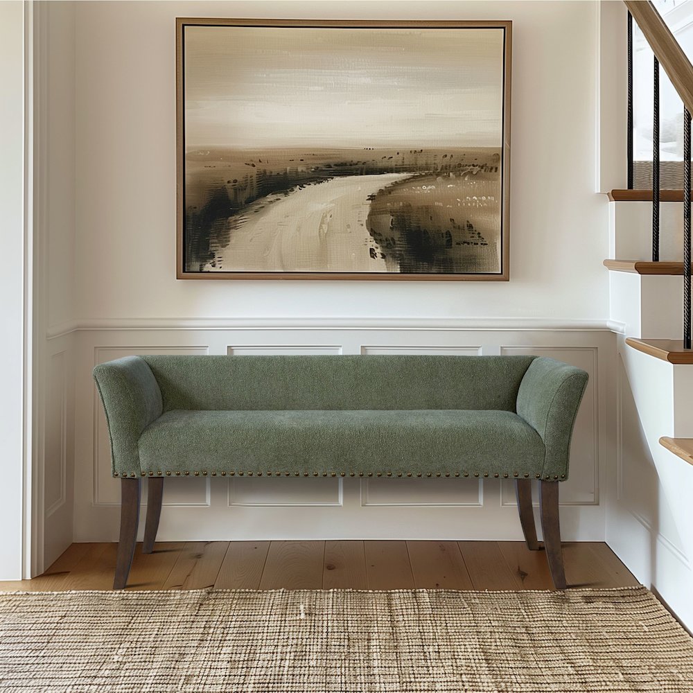 Welburn Accent Bench in Green Color. Picture 2