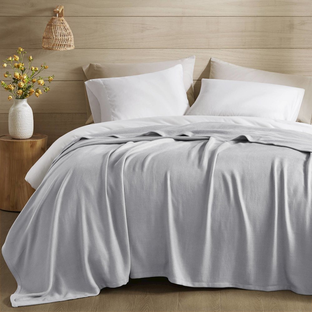 Bamboo Cotton Rayon from Bamboo Cotton Blanket, Grey color. Picture 2