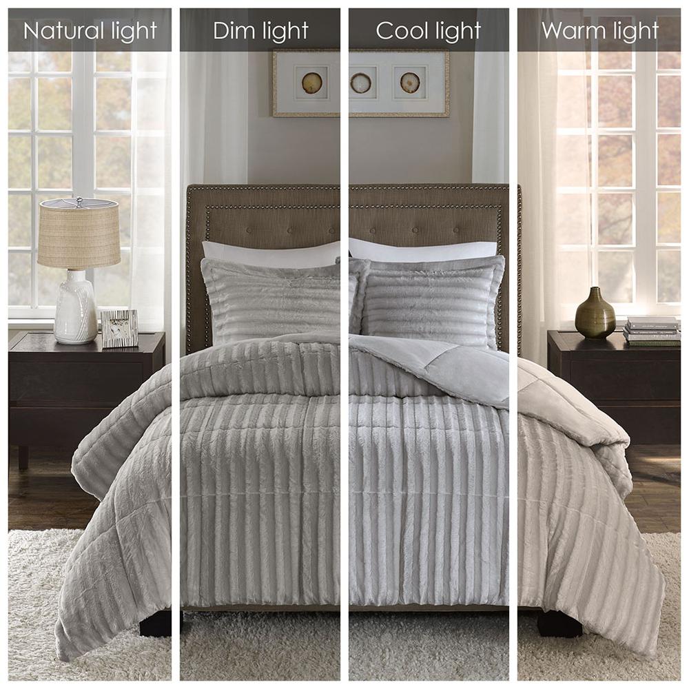 Faux Fur Comforter Mini Set. Picture 2