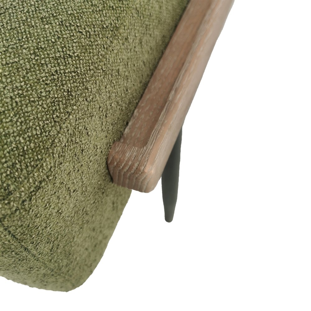 Perry Cocktail Ottoman with slide tray, Green color. Picture 3