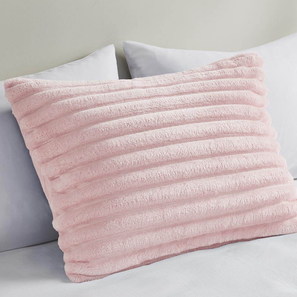 2 Piece Corded Plush Comforter Set. Picture 3