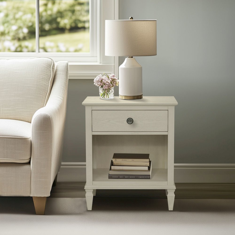 Victoria Nightstand, Antique Cream color. Picture 5