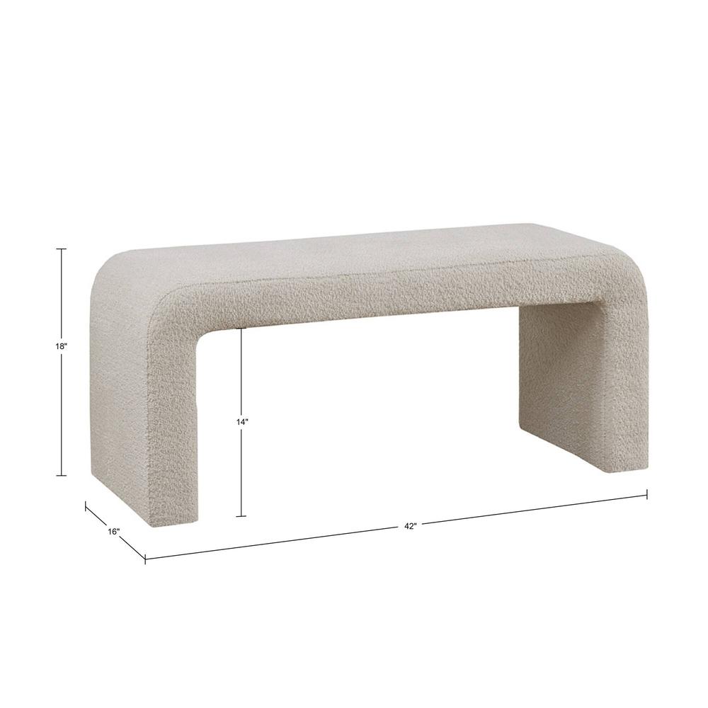 Boucle Waterfall Bench. Picture 4